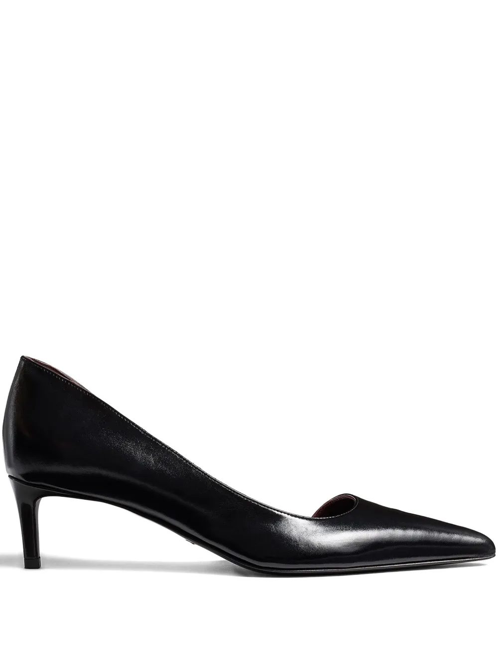 Khaite 45mm Jett D'orsay Heeled Pumps In Black