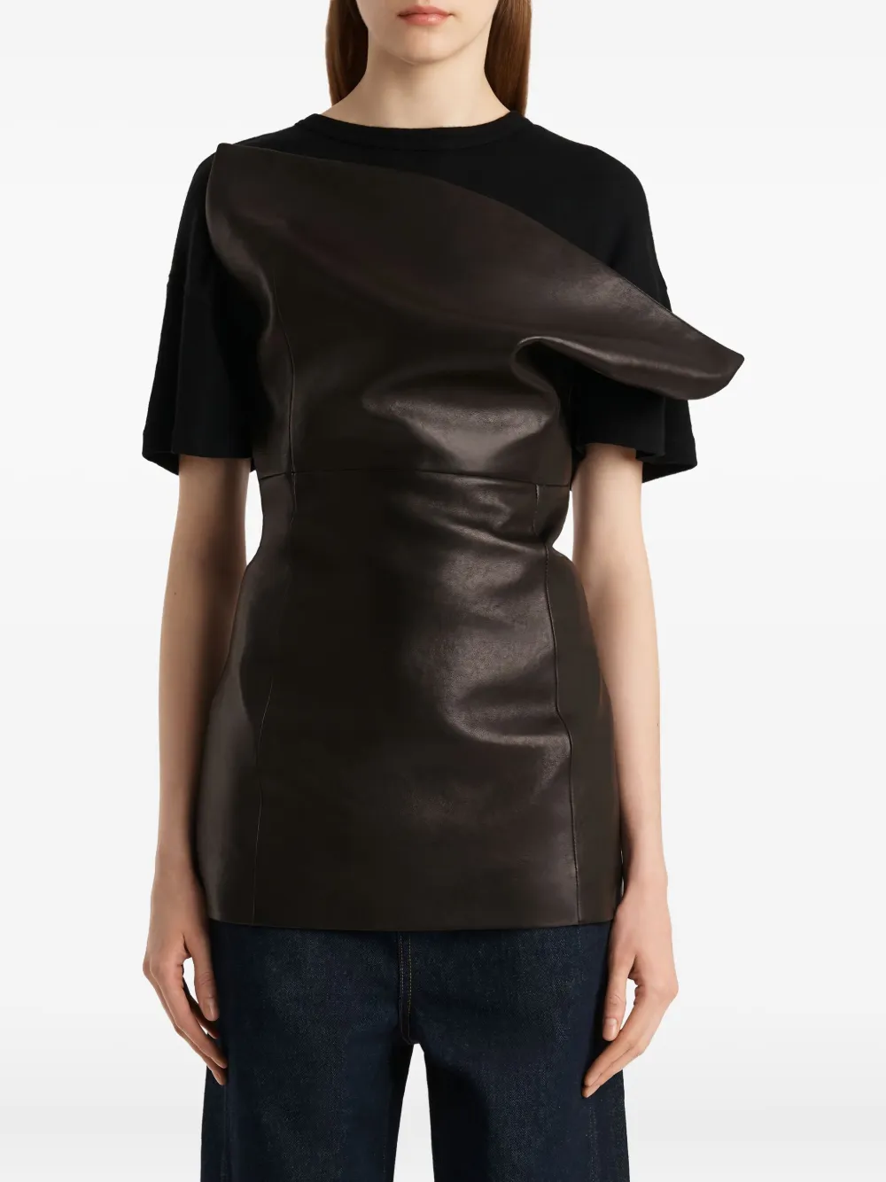 Khaite Asymmetric Top In Black