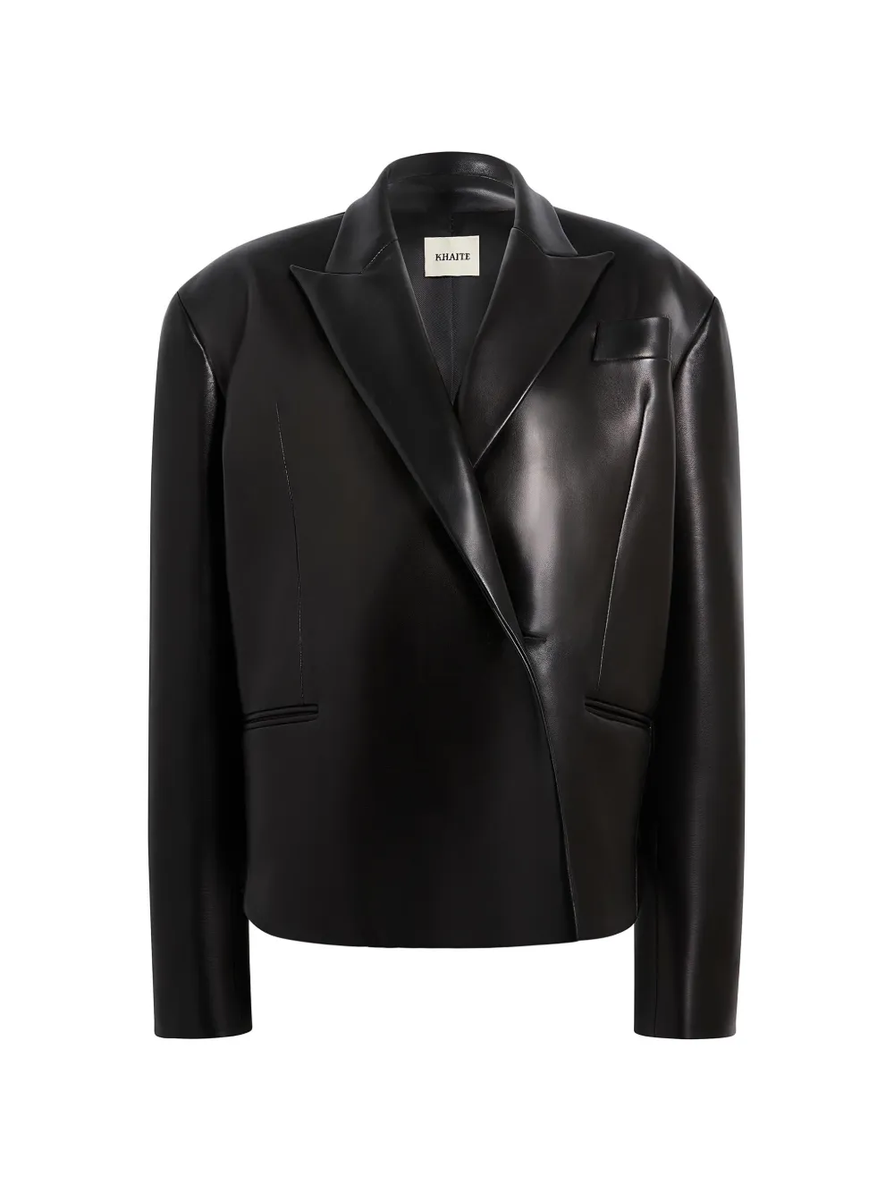KHAITE Pelzjacke mit Revers - Schwarz