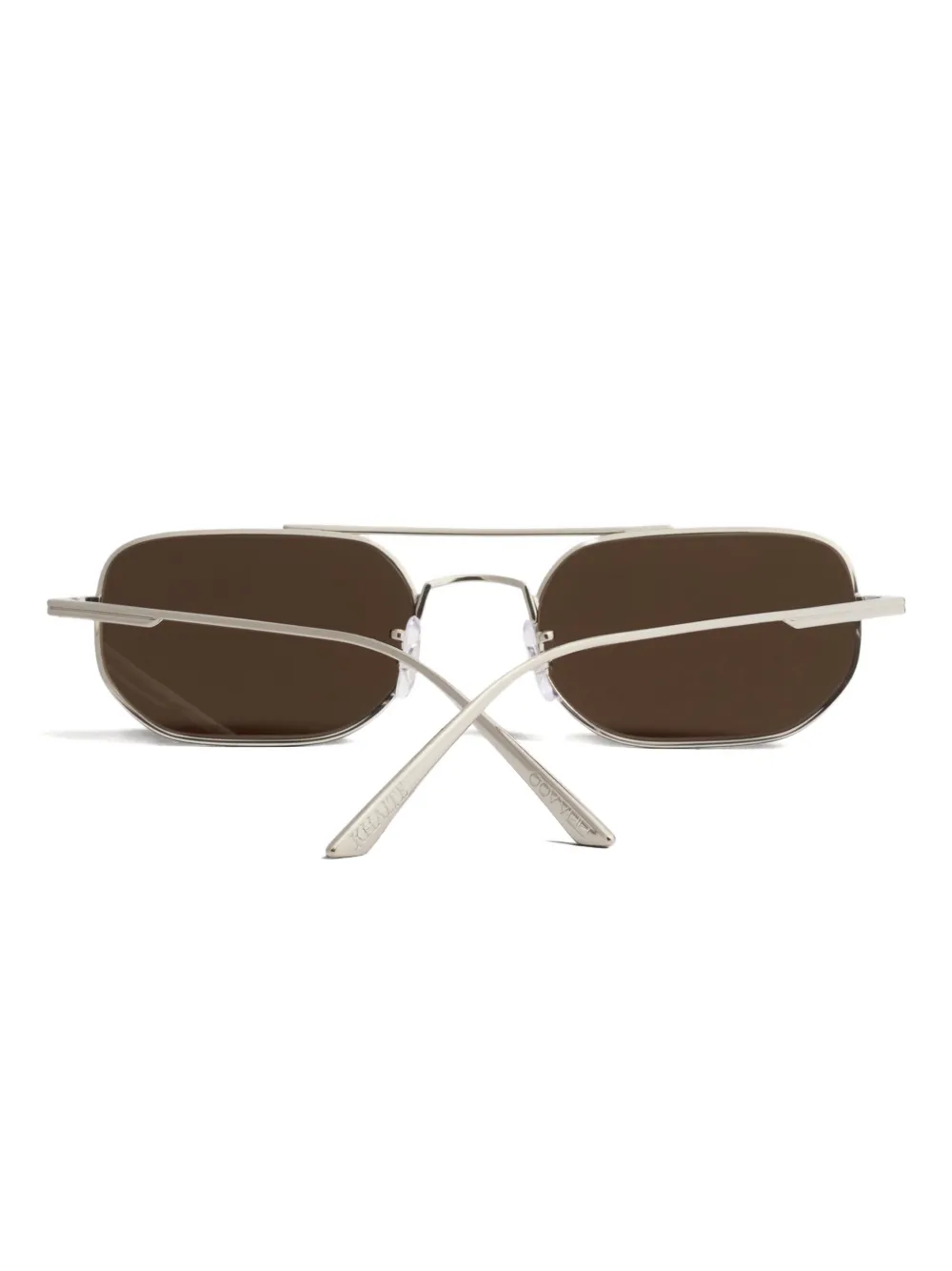 Khaite Geometric-frame Sunglasses In Brown