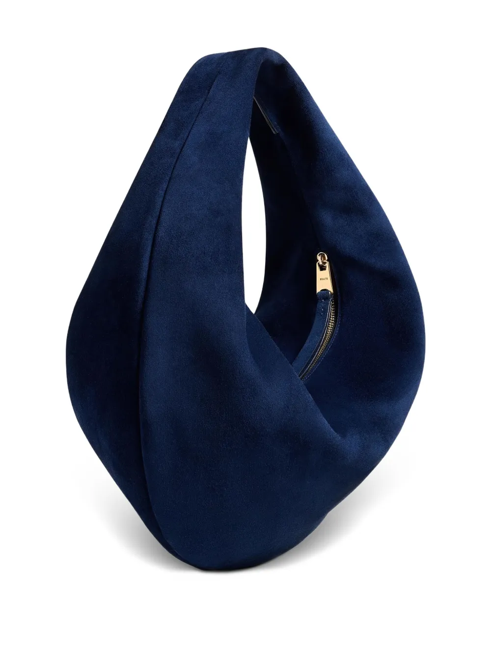 Khaite Olivia Medium Suede Shoulder Bag In Blue