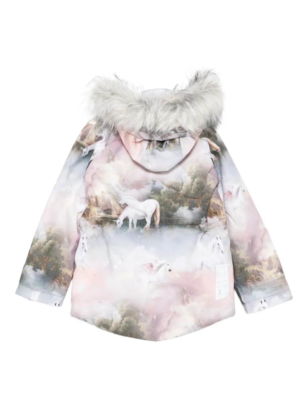 Molo horse print hooded jacket | Faux Fur Jackets | Image 2