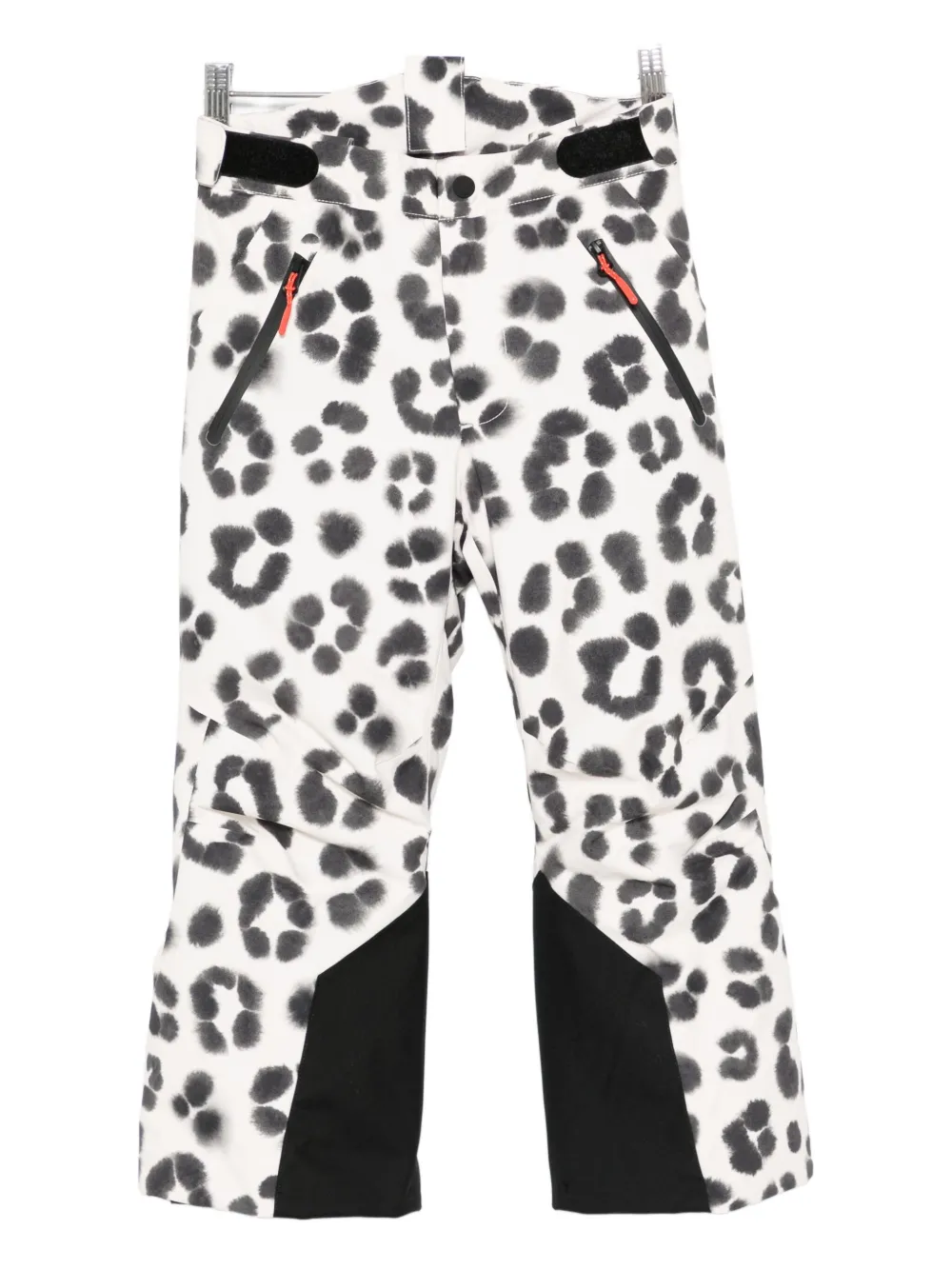 Molo leopard-print zip pants | White | Image 1