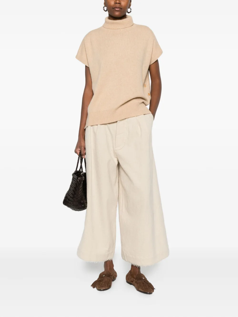 A Tentative Atelier virgin wool-blend trousers | Flared & Bell-Bottom Pants | Image 2
