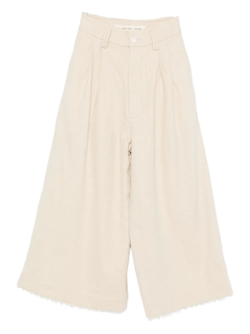 A Tentative Atelier virgin wool-blend trousers | Neutrals | Image 1