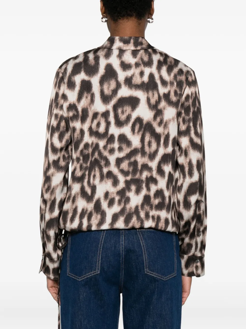 Jucca Animal-print Wrap Blouse In Animal Print