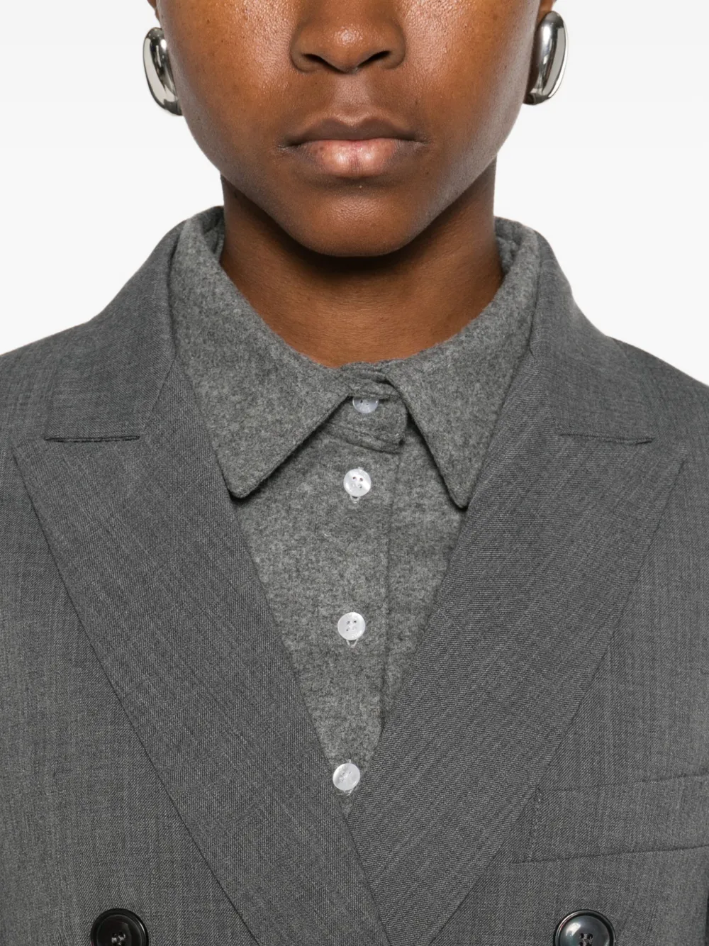 Jucca Double-breasted Suit In Gray