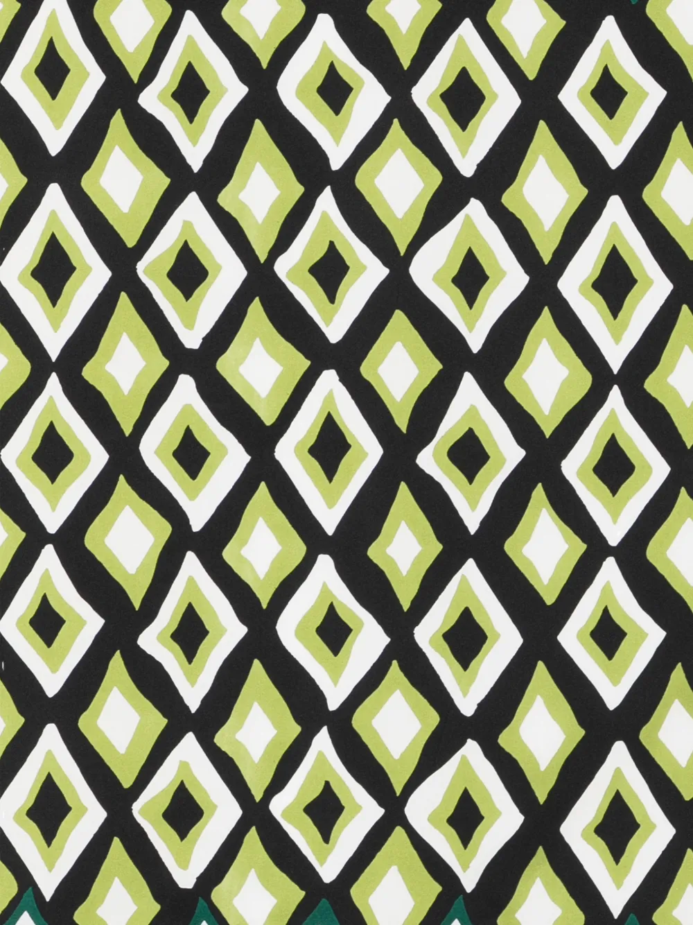 Lanvin Diamond-print Scarf In Black