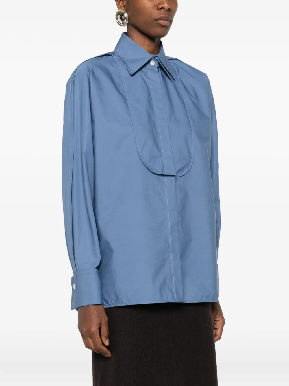 Lanvin Katoenen top met bies Blauw