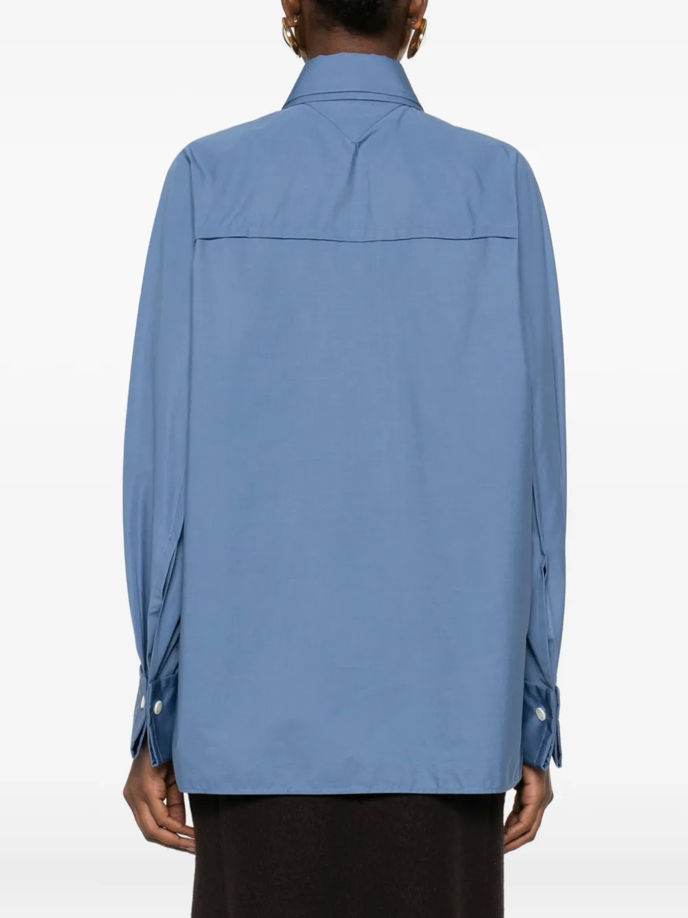 Lanvin Katoenen top met bies Blauw
