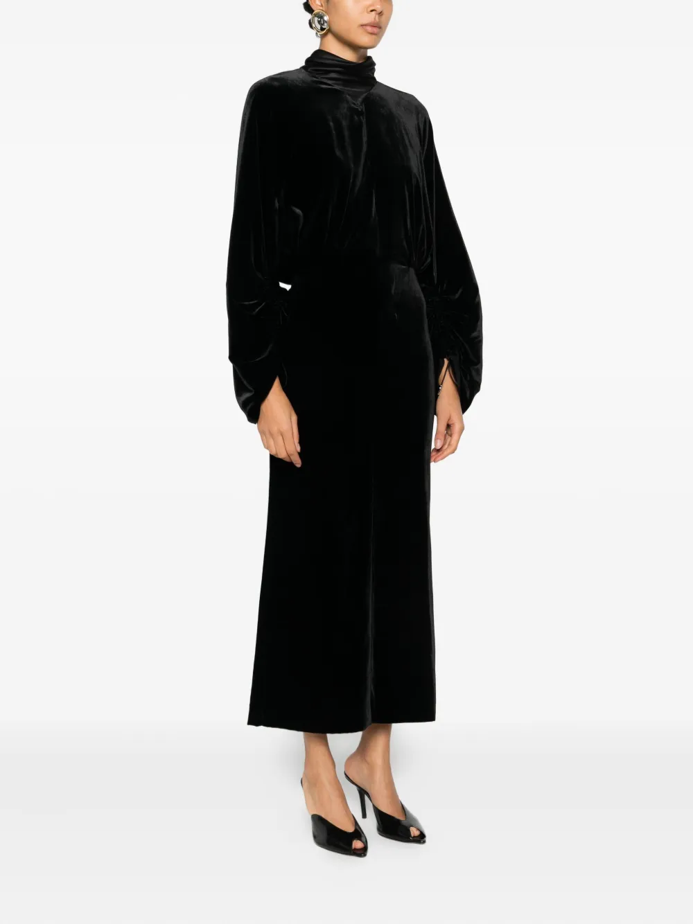 Lanvin Gesmockte jurk Zwart