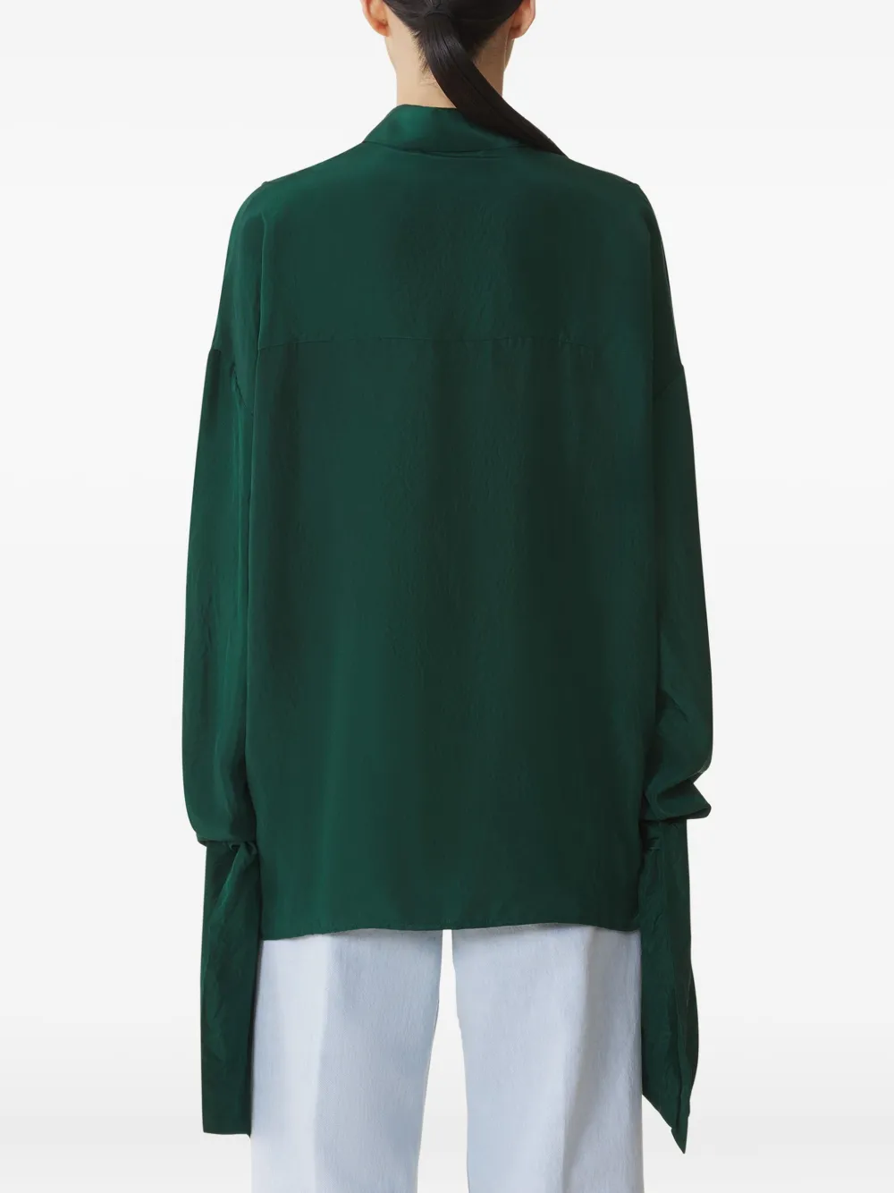 Lanvin Blouse met geplooid detail Groen