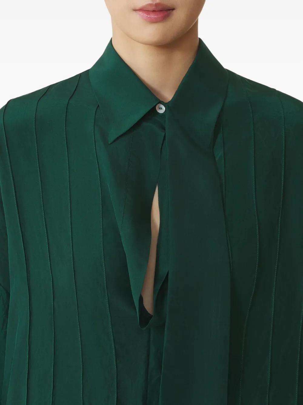 Lanvin Blouse met geplooid detail Groen