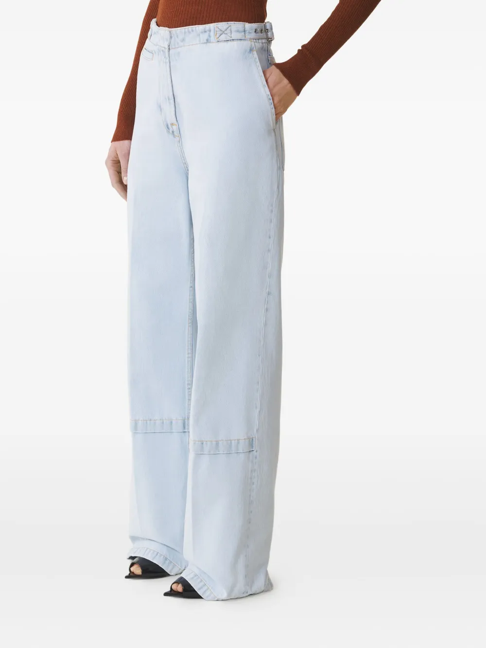 Lanvin Broek met vlakken Blauw