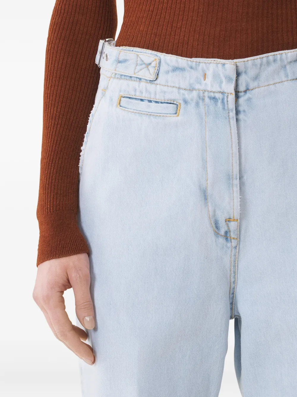 Lanvin Broek met vlakken Blauw