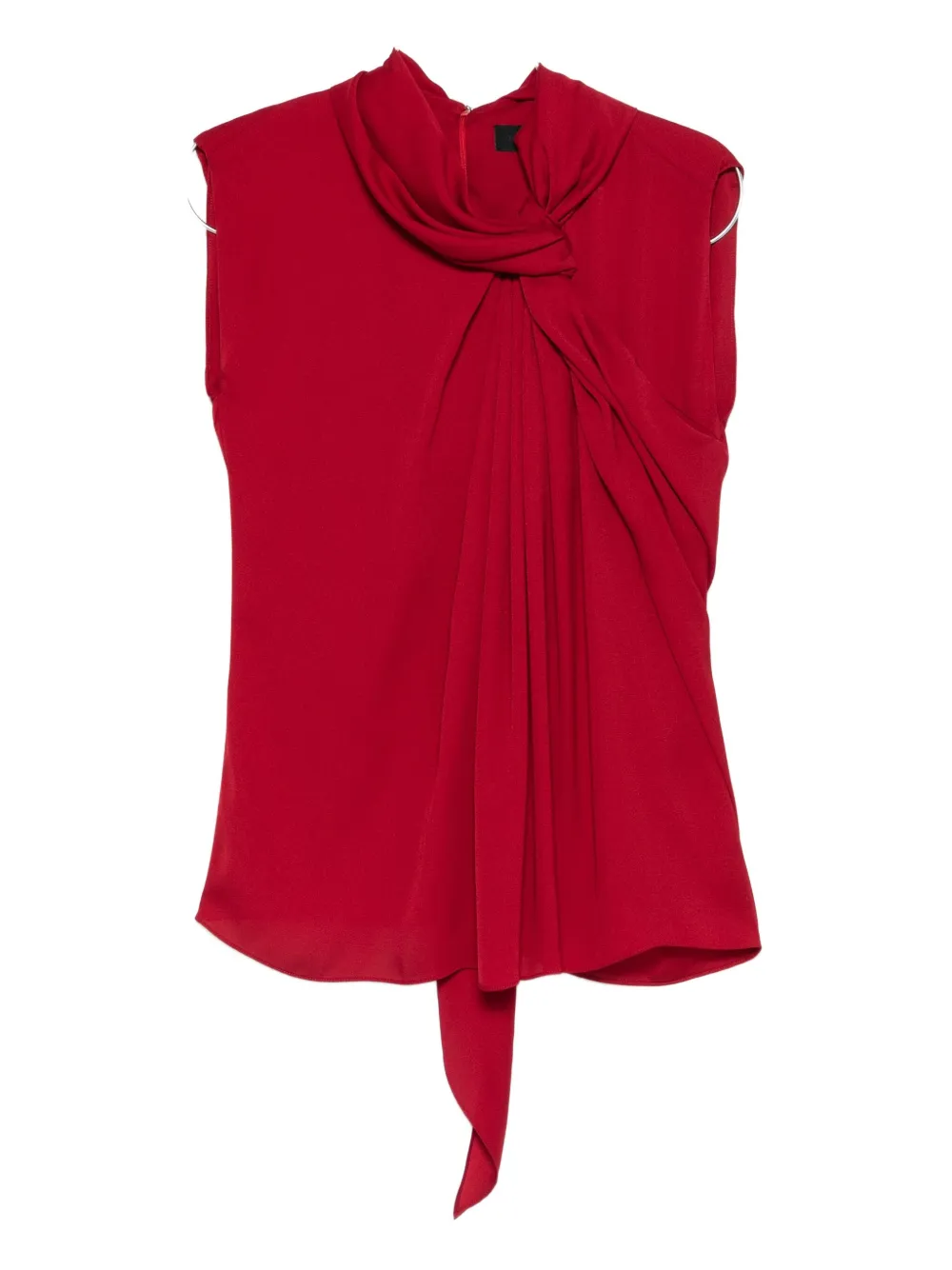 Lanvin Draped Blouse In Red