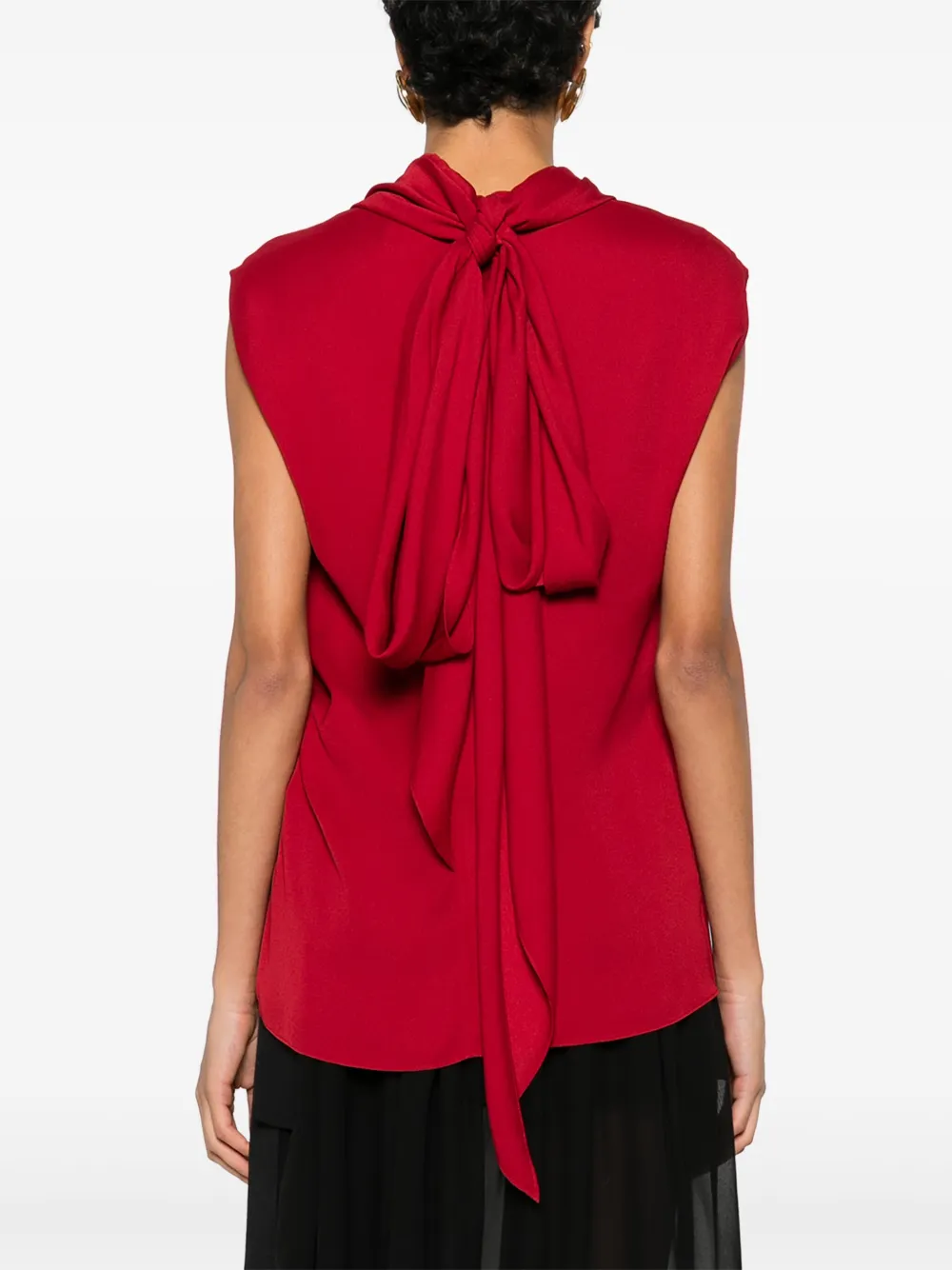 Lanvin Gedrapeerde blouse Rood