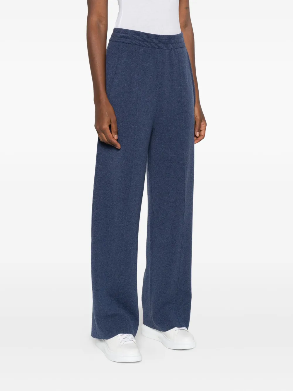 Lanvin Knitted Trousers In Blue