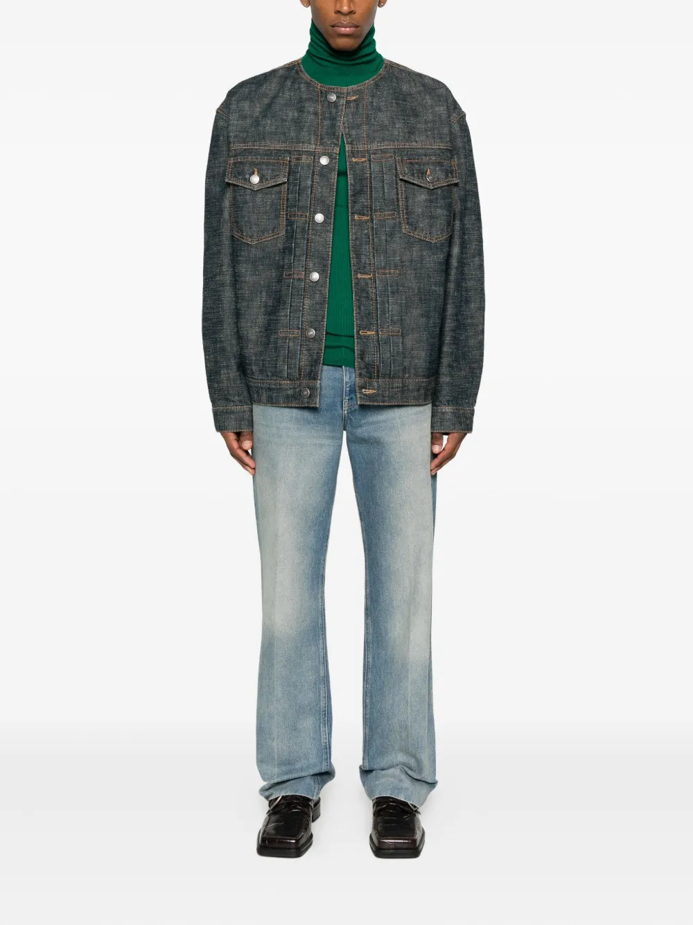 Lanvin roll-neck ribbed sweater - Groen