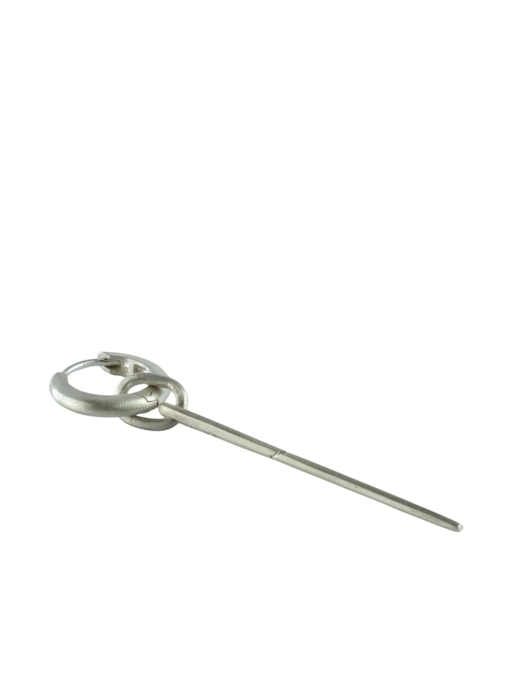 Parts Of Four V2 Hoop Earring In Silver