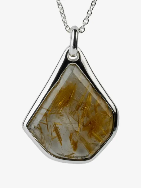 Parts of Four Halos rutilated quartz necklace