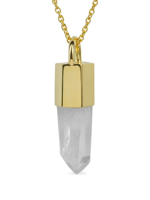 Parts of Four lemurian quartz talisman necklace