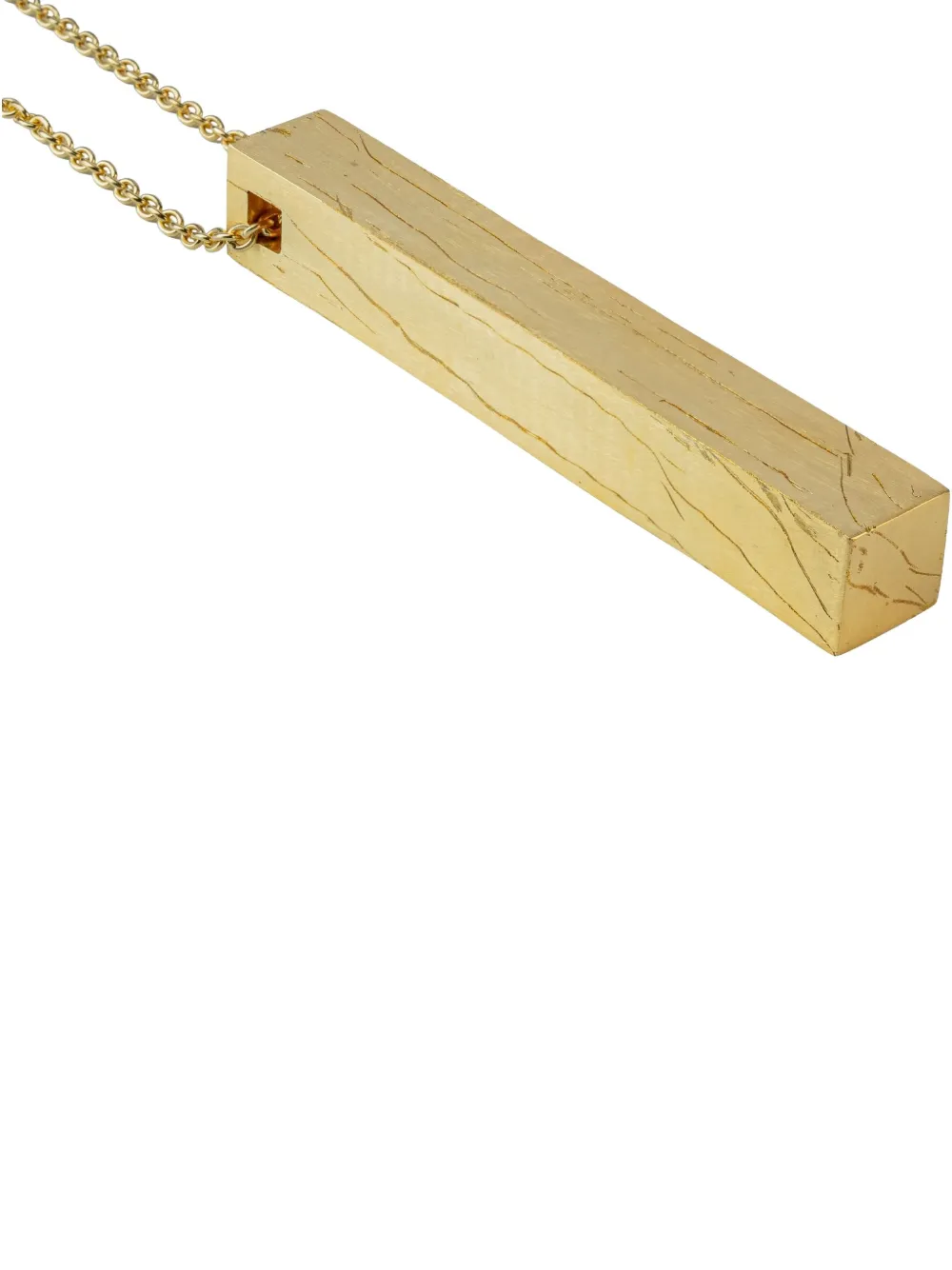 Parts of Four Cuboid necklace | Gold | Image 1