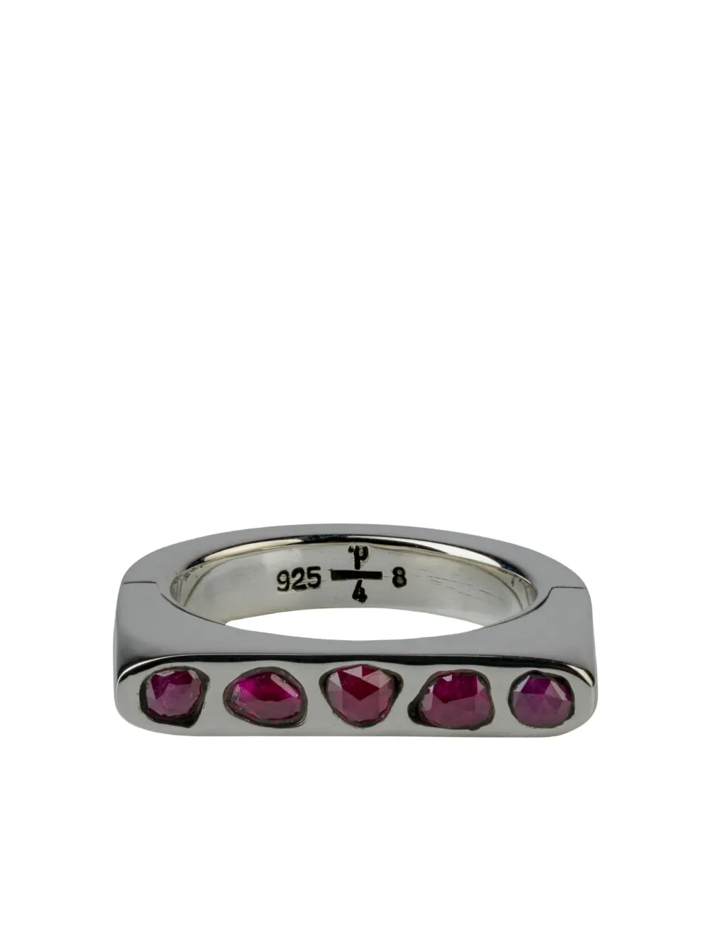 Parts Of Four Sistema Ring Mit Rubin In Metallic