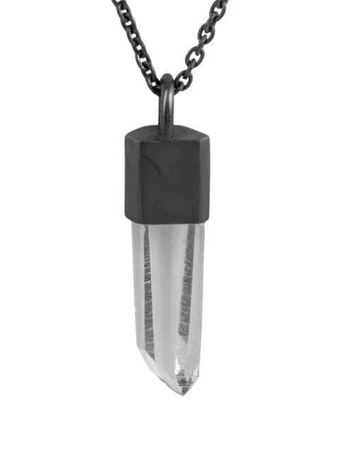 Parts of Four oxidised talisman necklace