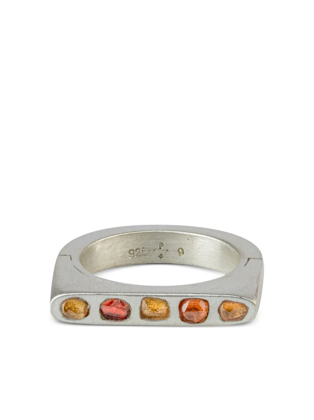 Parts of Four anillo Sistema con zafiro | plateado | Image 1