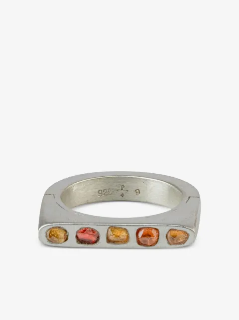 Parts of Four anillo Sistema con zafiro