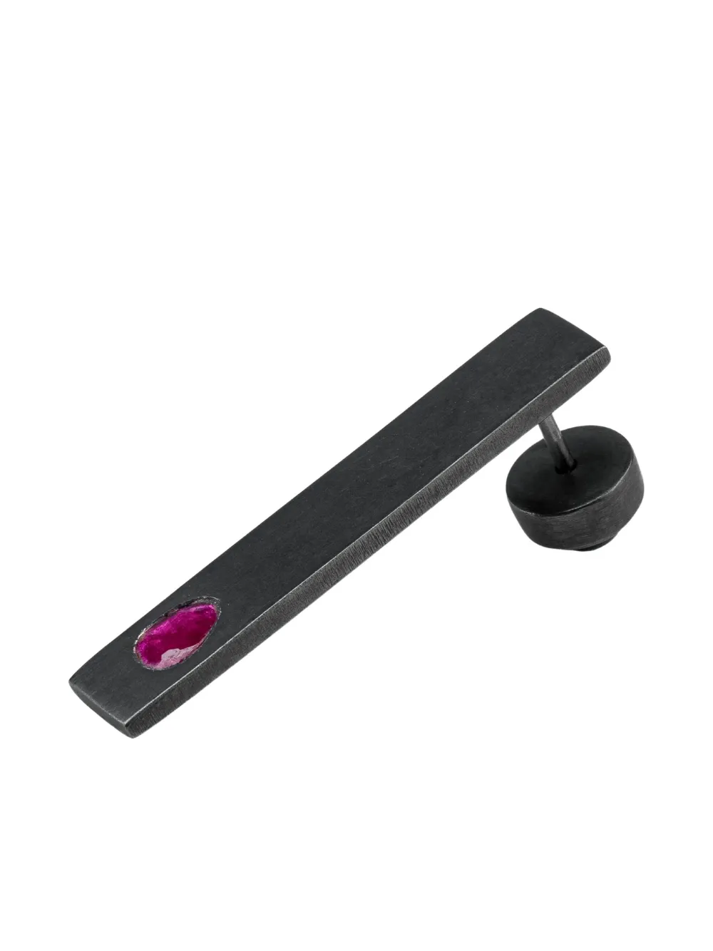Parts Of Four Rectangle-shape Earring In Gray