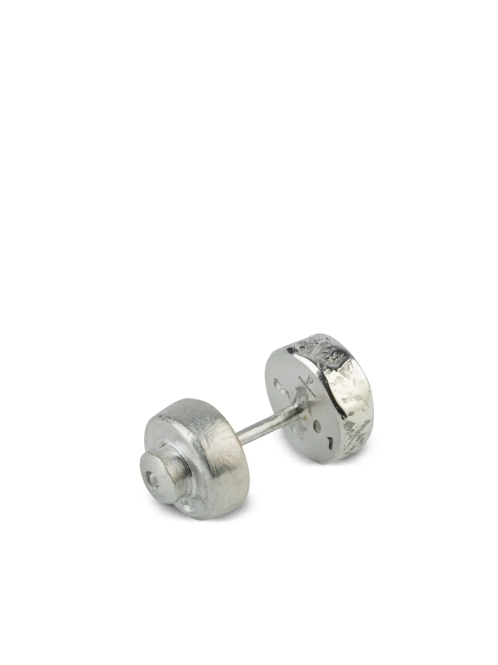 Parts of Four arete Tiny en oro blanco de 10kt con esmeralda | Hombre | Image 2