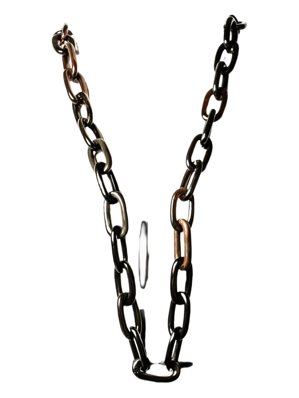 Parts of Four Organic chain necklace - Argento