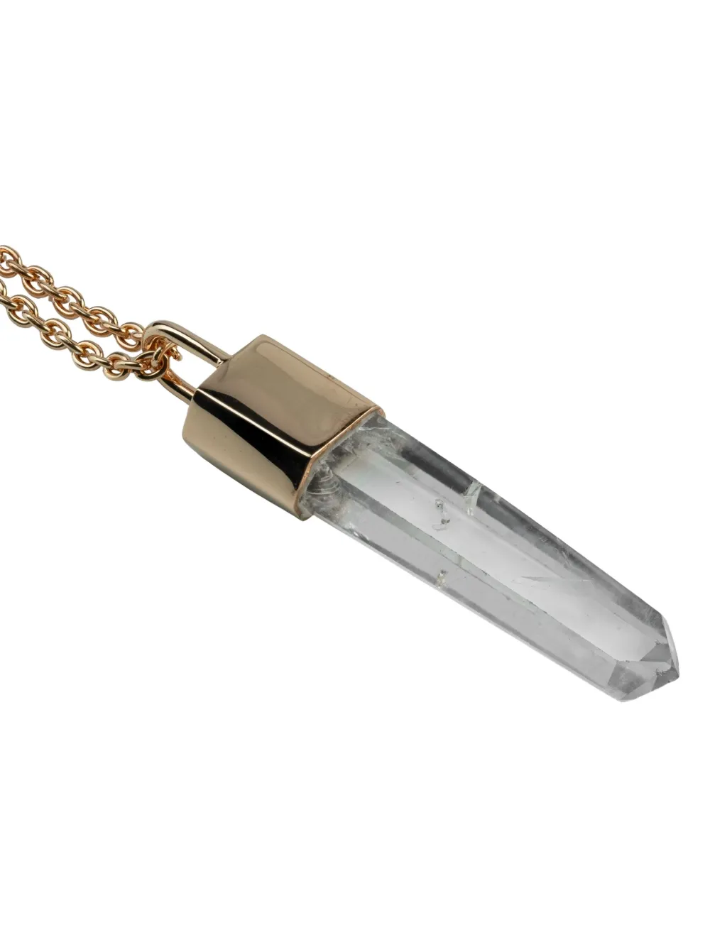 Parts Of Four Lemurian Talisman Halskette Mit Quarz In Gold