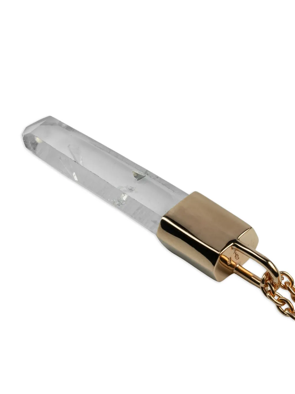 Parts Of Four Lemurian Talisman Halskette Mit Quarz In Gold