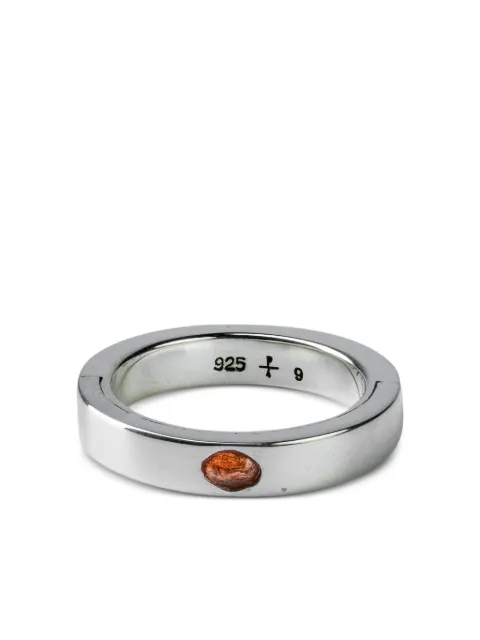 Parts of Four anillo Sistema en plata de ley y zafiro