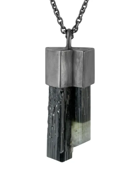 Parts of Four oxidised talisman necklace