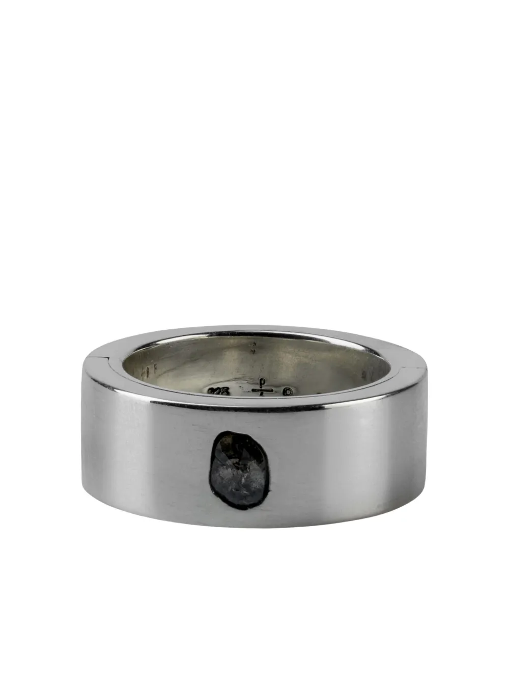 Parts of Four sterling silver Sistema diamond ring - Argento