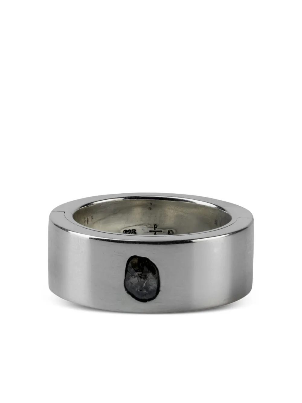 Parts Of Four Sterling Silver Sistema Diamond Ring In Silver