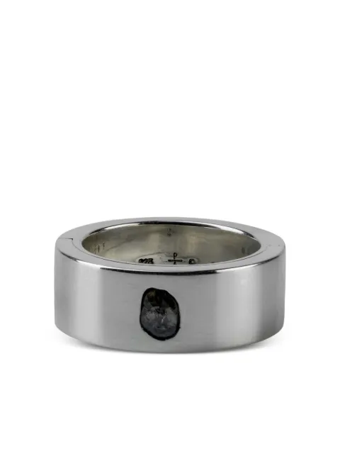 Parts of Four anillo Sistema en plata de ley con diamante