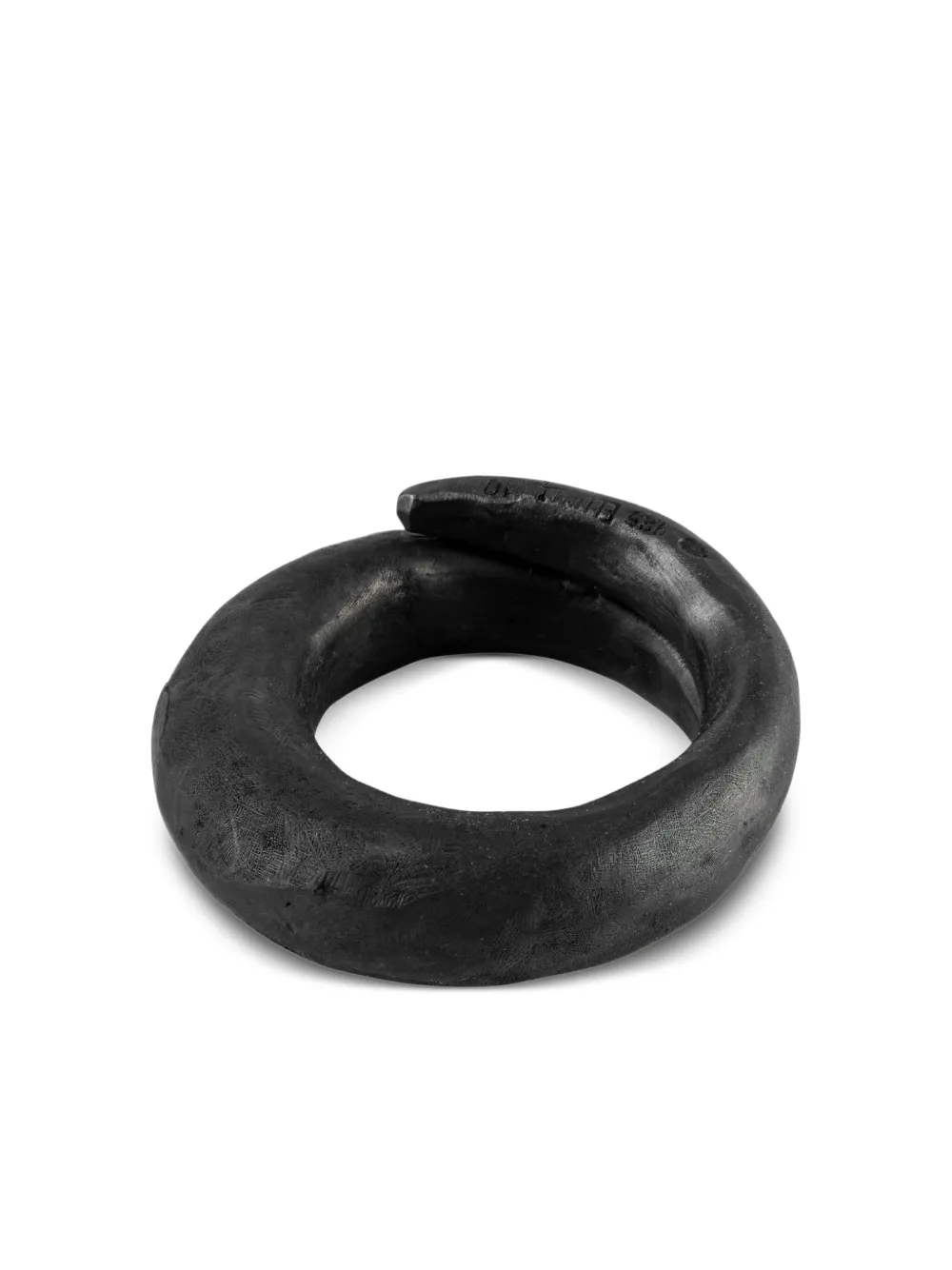 Parts Of Four Sterling Silver Split Mountain Ring In Black