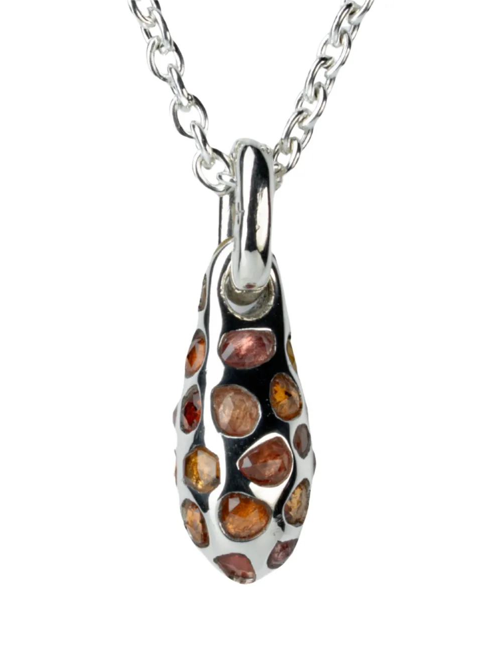 Parts Of Four Chrysalis Pavé-halskette In Metallic
