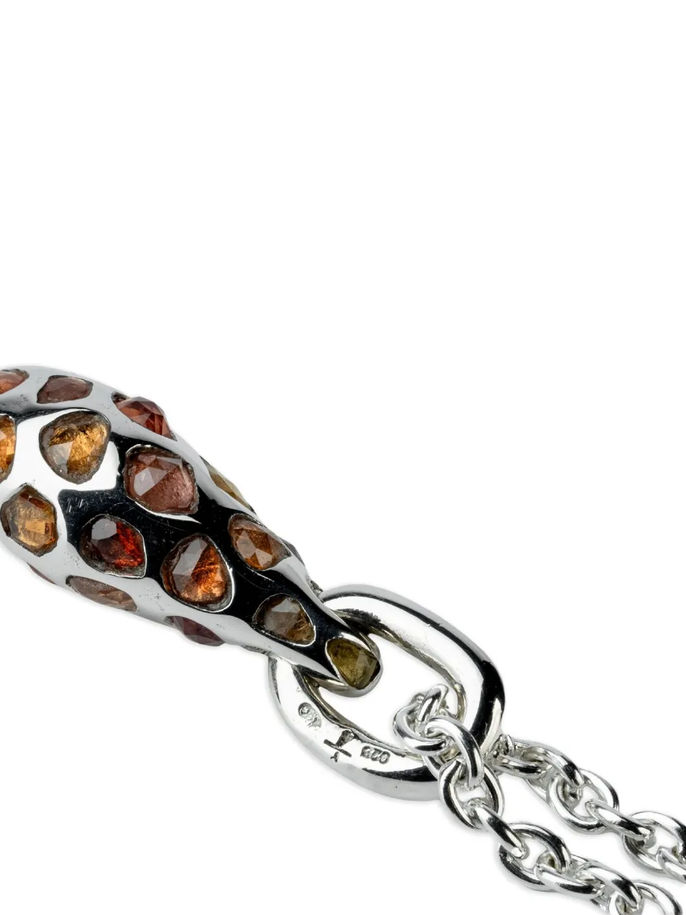 Parts Of Four Chrysalis Pavé-halskette In Metallic