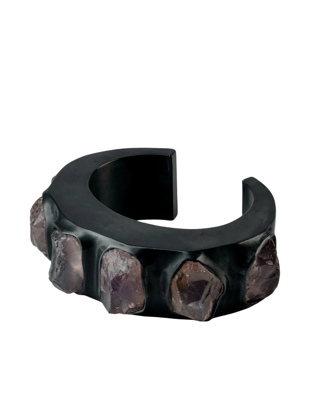 Parts Of Four Crescent Cuff Bracelet In Black