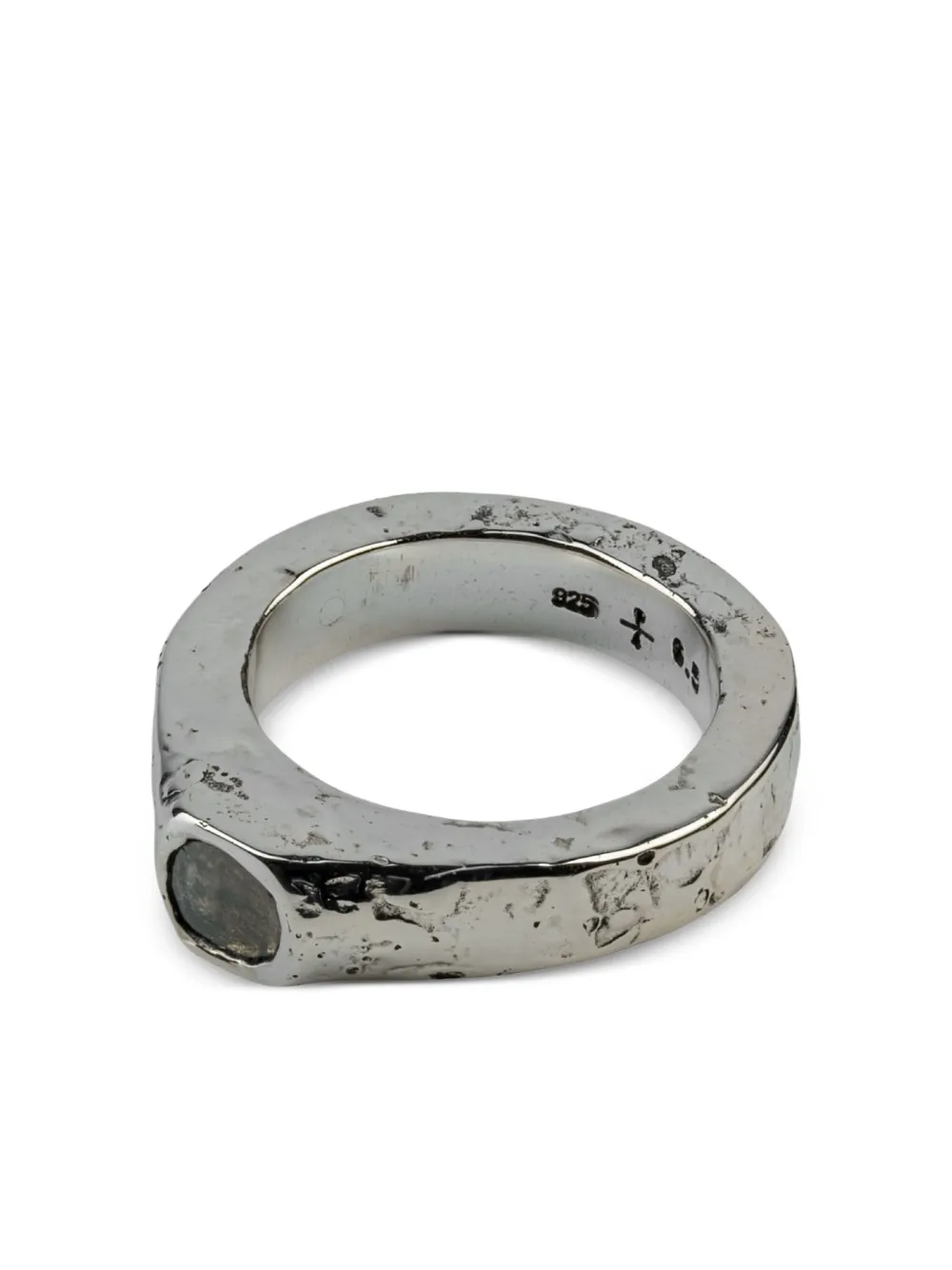 Parts Of Four Sterling Silver Sistema Diamond Ring In Silver