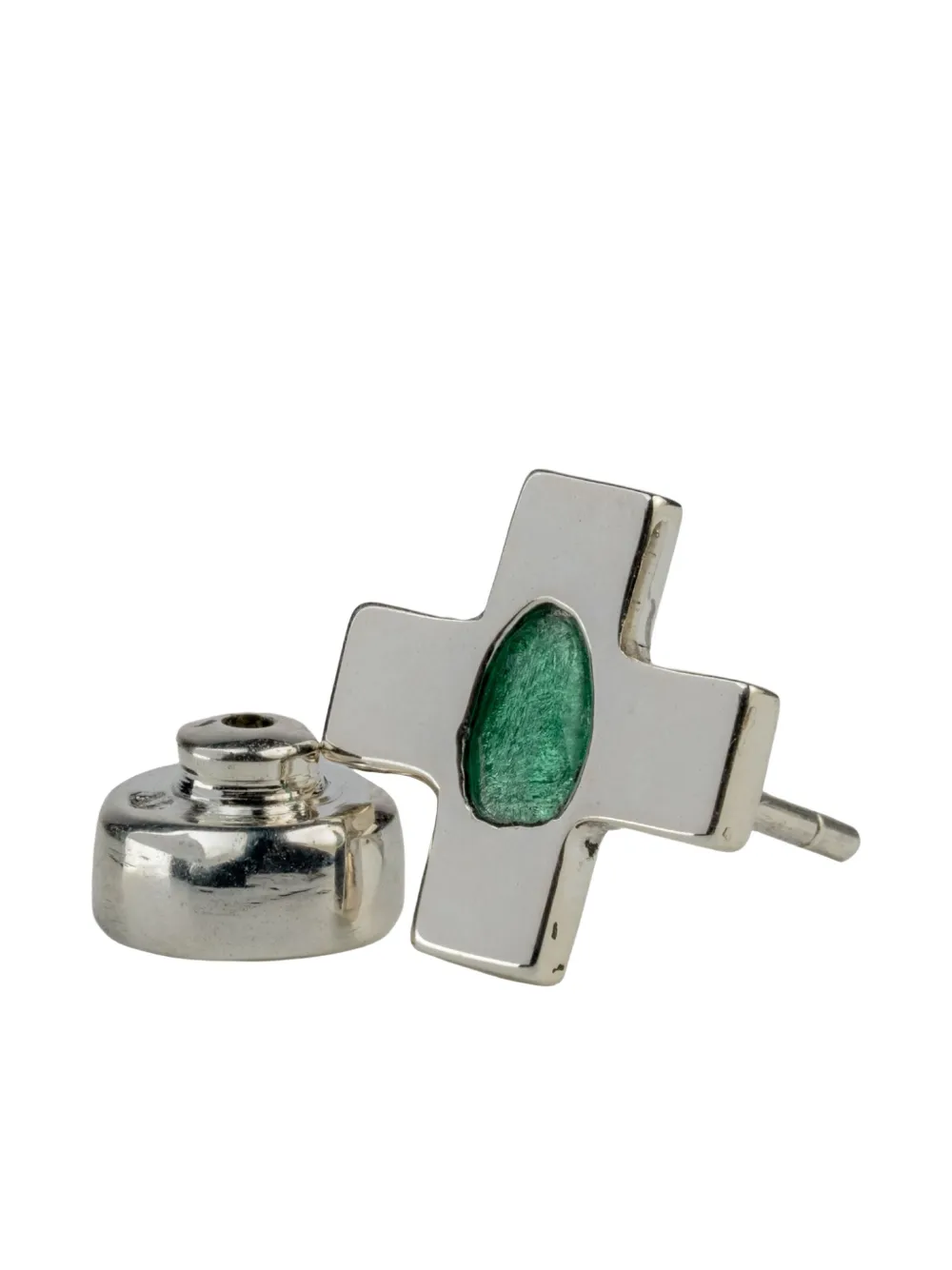 Parts of Four sterling silver Plus emerald earring | Women | Image 2