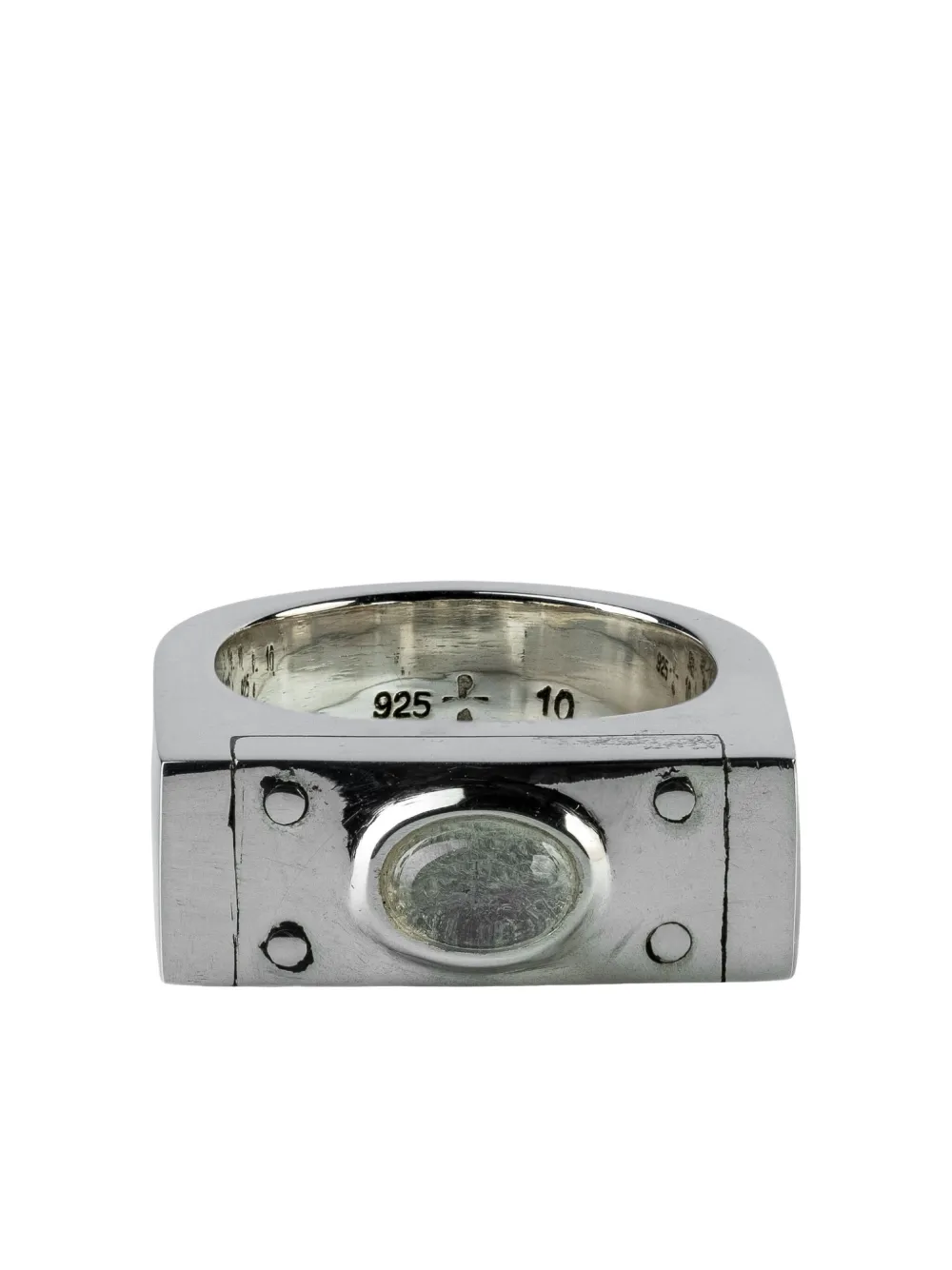 Parts of Four Plate moonstone ring - Argento