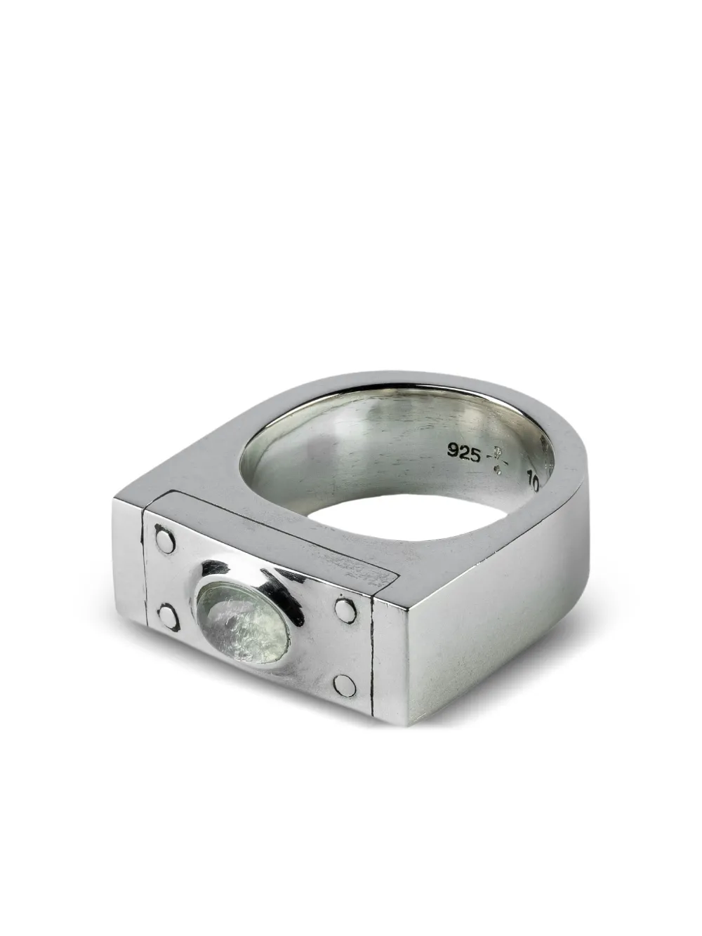 Parts of Four anillo Plate con piedra de luna | Hombre | Image 2