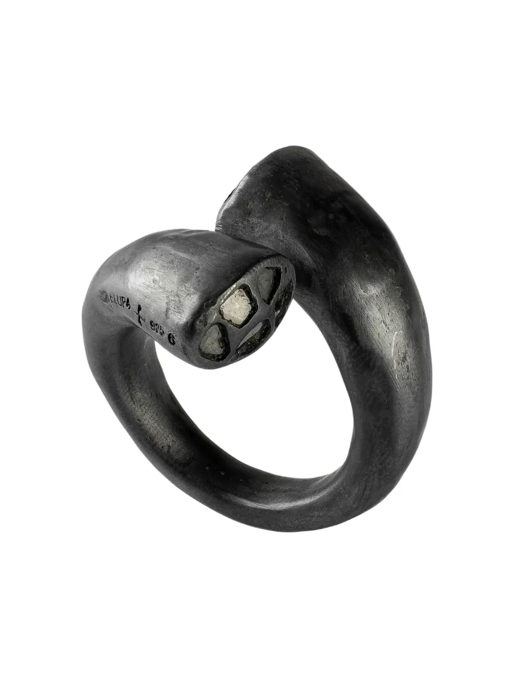 Parts Of Four Twisted Druid Diamond Ring In Black
